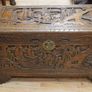 Large Chinese Carved Camphorwood Chest / Blanket Box Image 2