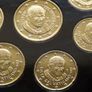 Vatican 2010 euro coins set & St Peters medal 24k Gold plated & Rhodium gilt limited edition Image 8