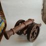 Vintage Carved Wood Cannon Image 6