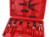 9PC Hose Clamp Clip Plier Set Swivel Jaw Flat Angled Band Automotive Tool Kit NW