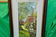 Eileen Curran "The Garden Gate" - Beautiful Original Framed Oil Painting
