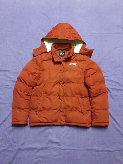 Womens STARTER padded puffer jacket coat size 10 medium detachable hood