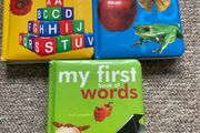 Hardback collection of 3 cardboard early learning books