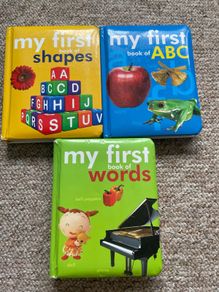 Hardback collection of 3 cardboard early learning books