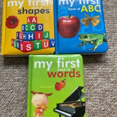 Hardback collection of 3 cardboard early learning books