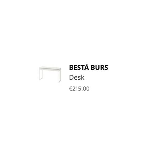Ikea Best BURS high gloss desk