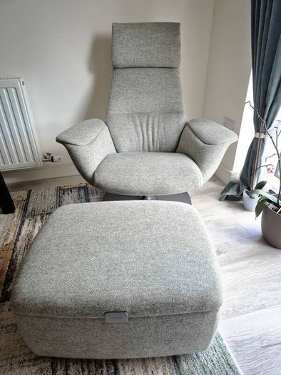 Authentic Coalesse Massaud Lounge Chair & Storage Ottoman (Designer)