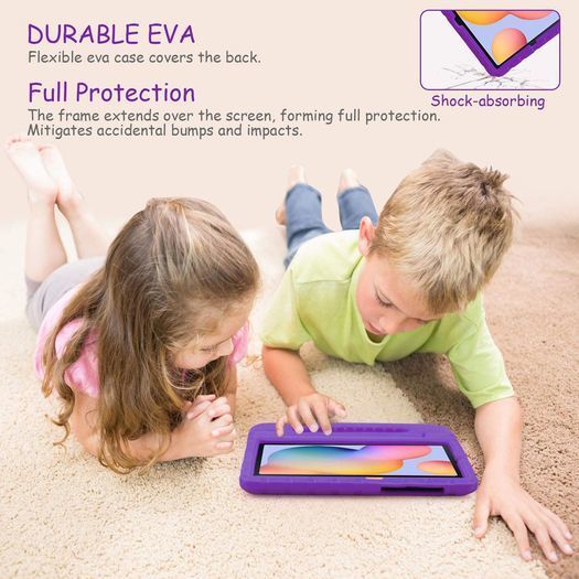 For Samsung Galaxy Tab S6 Lite 2022 Case Kids Shockproof Tablet Smart Cover EVA Purple New - FHT25SMTK1