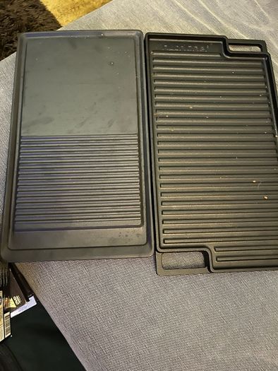 cast iron grill and griddle plates