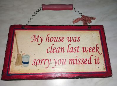 Hanging Home Decor Slate Sign Plaque