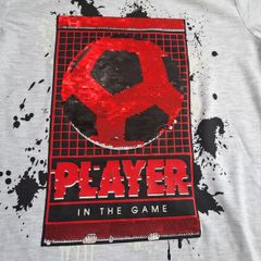 NEW Boys T-shirt with 2 way Sequins 12-13yrs