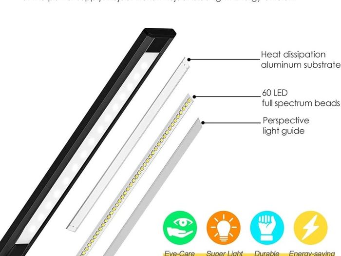 NEW SALE | LED Desk Lamp with Wireless Charger, USB Charging Port, Table Lamp with 10 Brightness, 5 Lighting Colors