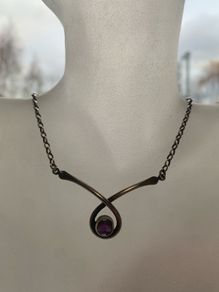 Sterling Silver Amethyst Necklace