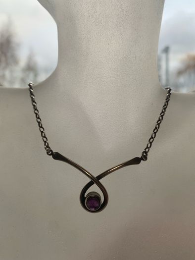 Sterling Silver Amethyst Necklace