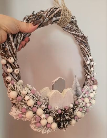 Handcrafted Christmas wreaths