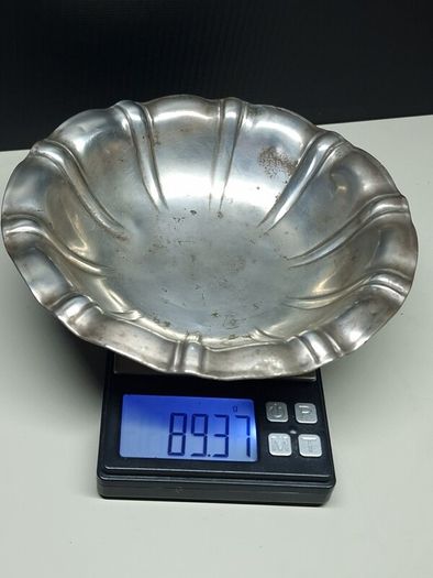 Vintage sterling silver bowl / dish, hallmarked sterling