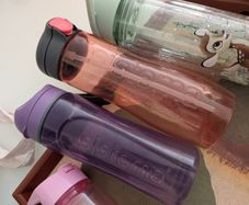 Various kitchen Bits - Bottles, Tray & Pot