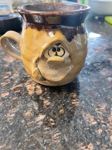 Pretty ugly pottery mug