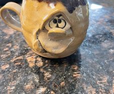 Pretty ugly pottery mug