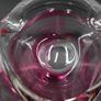 Murano Style Pink Glass Ashtray Handmade - Signed Image 6