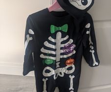 Hallowe'en costume Skeleton (unisex)2-3yrs