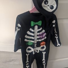 Hallowe'en costume Skeleton (unisex)2-3yrs