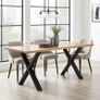 Metal Table Legs Type X Loft Style 86/80 cm Set of 2 Image 2