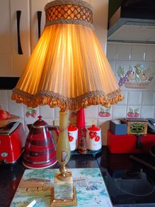 Vintage onyx table  lamp