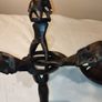 Vintage African carved wood Image 5
