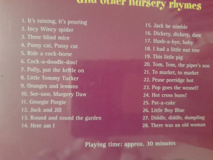 Incy Wincy Spider Children's cd