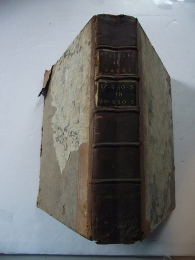 The Statutes at Large - (King George the Third) - by Charles Eyre and William Strahan in London 1780