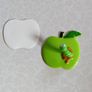 Wall Hook, Plastic Apple, Worm (new). Image 2