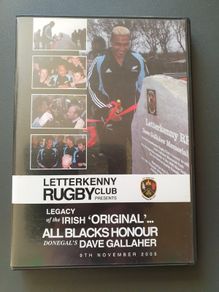 Letterkenny Rugby Club Legacy of The All Blacks Dave Gallagher DVD New Zealand