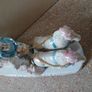 Rare Vintage Porcelain Mantel Clock Image 7