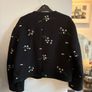Zara black embroidered jacket Image 3