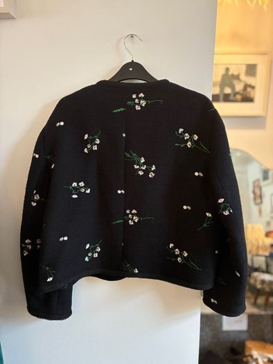 Zara black embroidered jacket