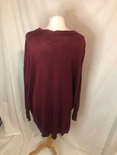 Wine sparkly jumper (3XL)