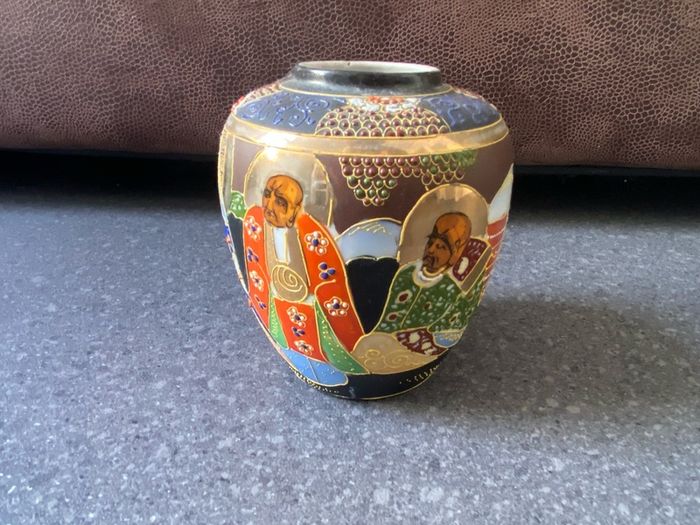 Vintage Hand Painted Japanese Vase