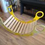 Wooden Montessori 4 in 1 Set Rocker, Slide, Climber & Table (Yellow) Image 3