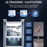 CREWORKS Ultrasonic Cleaner 6.5L with Mechanical Timer&Heater,300W Heating Power Commercial Sonic Cleaner, Ultrasonic Cavitation Machine for Jewelry Glasses Watch Dentures Small Parts Image 4