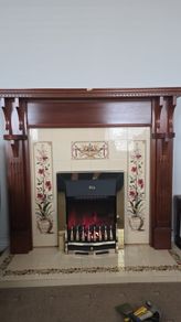 fireplace/electric fire