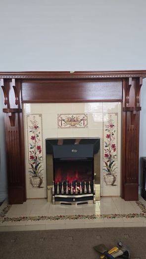 fireplace/electric fire