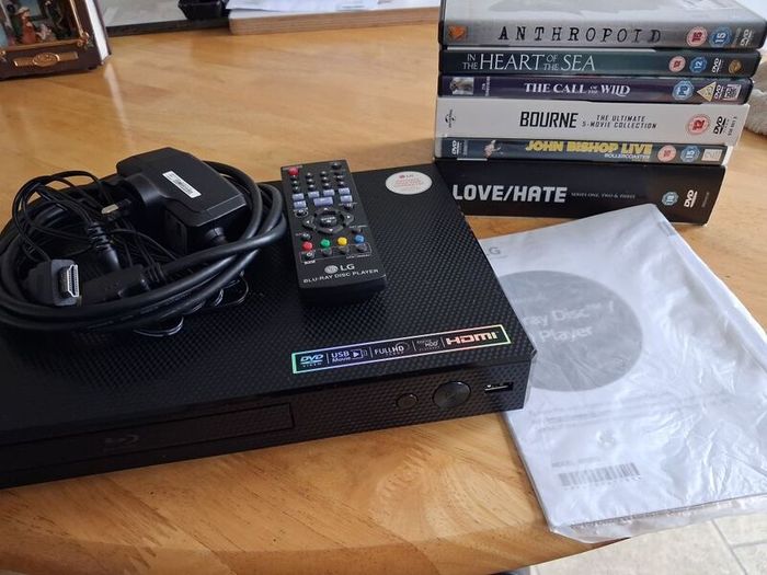 blu-ray DVD Player and dvds