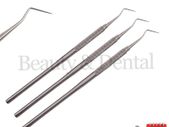 3x Periodontal Explorer Probe 9 Dentist Pick Probes Sharp Tip Exam Diagnostic Tools