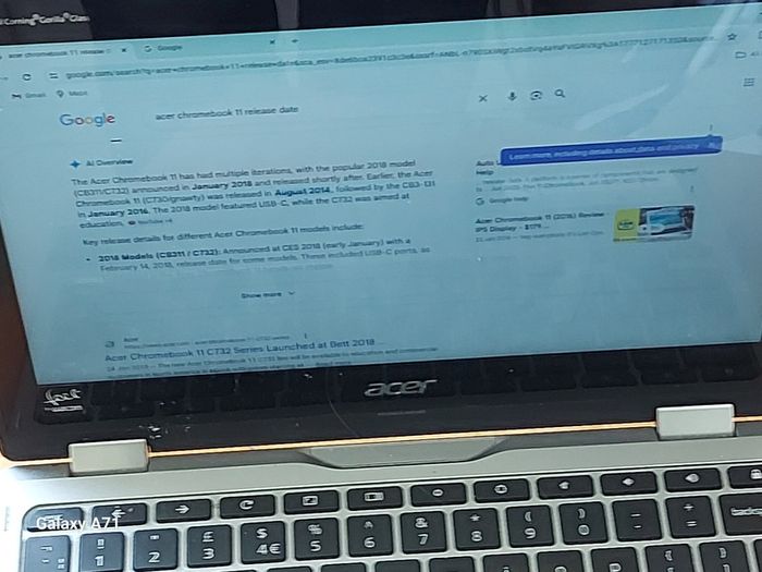 ACER CHROMEBOOK CP311 Series, Model N17Q8, 32GB HDD, in excellent condition, excellent Battery