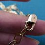 Vintage Sterling Silver 925 Gold Plated Very Long and Heavy Necklace length 19" - weight 32g Image 10