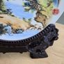 Japanese Hand Painted Plate & Stand Image 4
