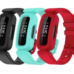 Straps Compatible with Fitbit Ace 3 for Kids, Soft Silicone Waterproof Bracelet Accessories Sports Watch Strap Replacement for Fitbit Inspire 2/Ace 3
