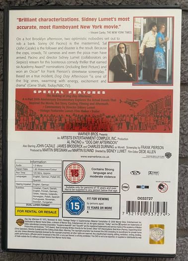 Al Pacino in Dog Day Afternoon DVD