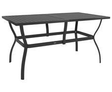 Garden Table Anthracite 140x80x72 cm Steel